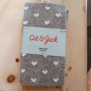 Cat and jack sweater tights 12-14